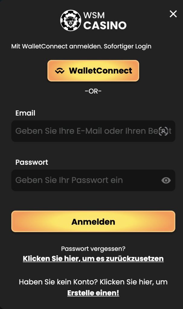 wsm casino anmelden