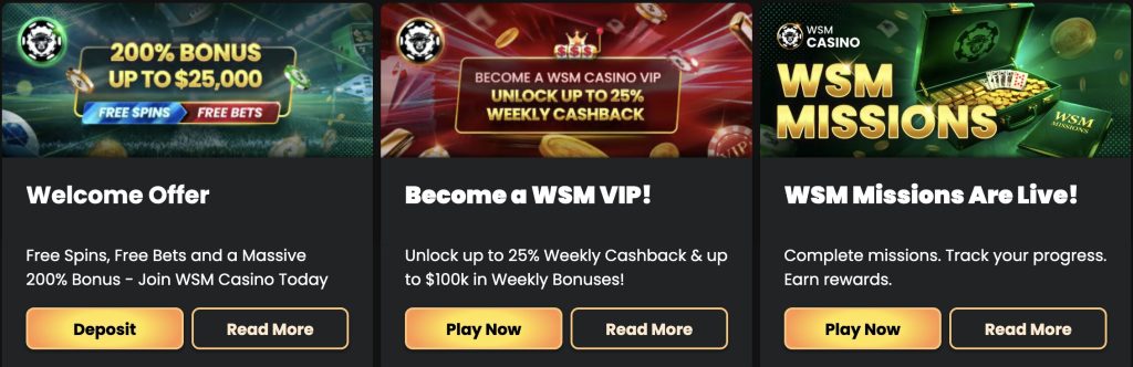 wsm casino bonus