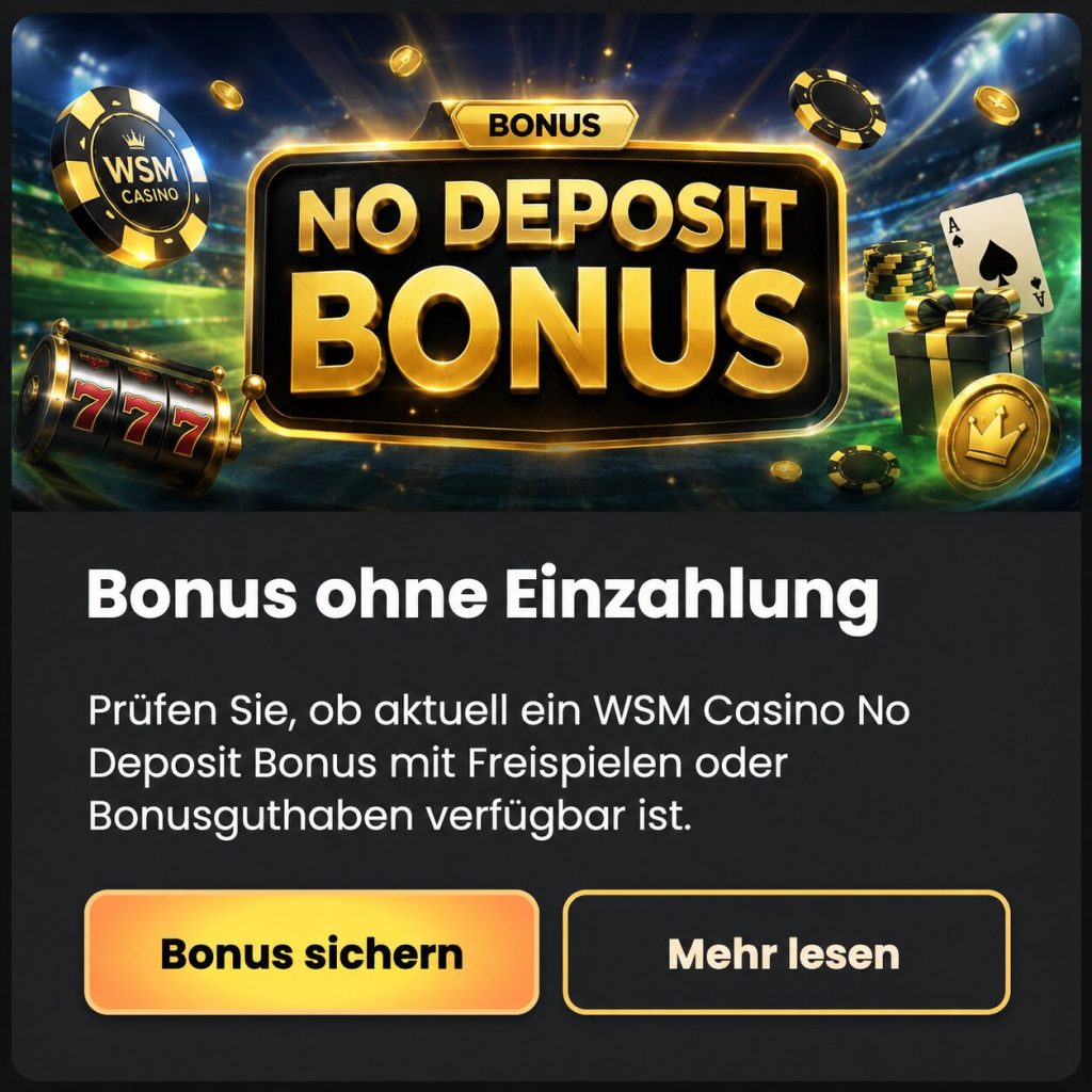 wsm casino bonus ohne einzahlung